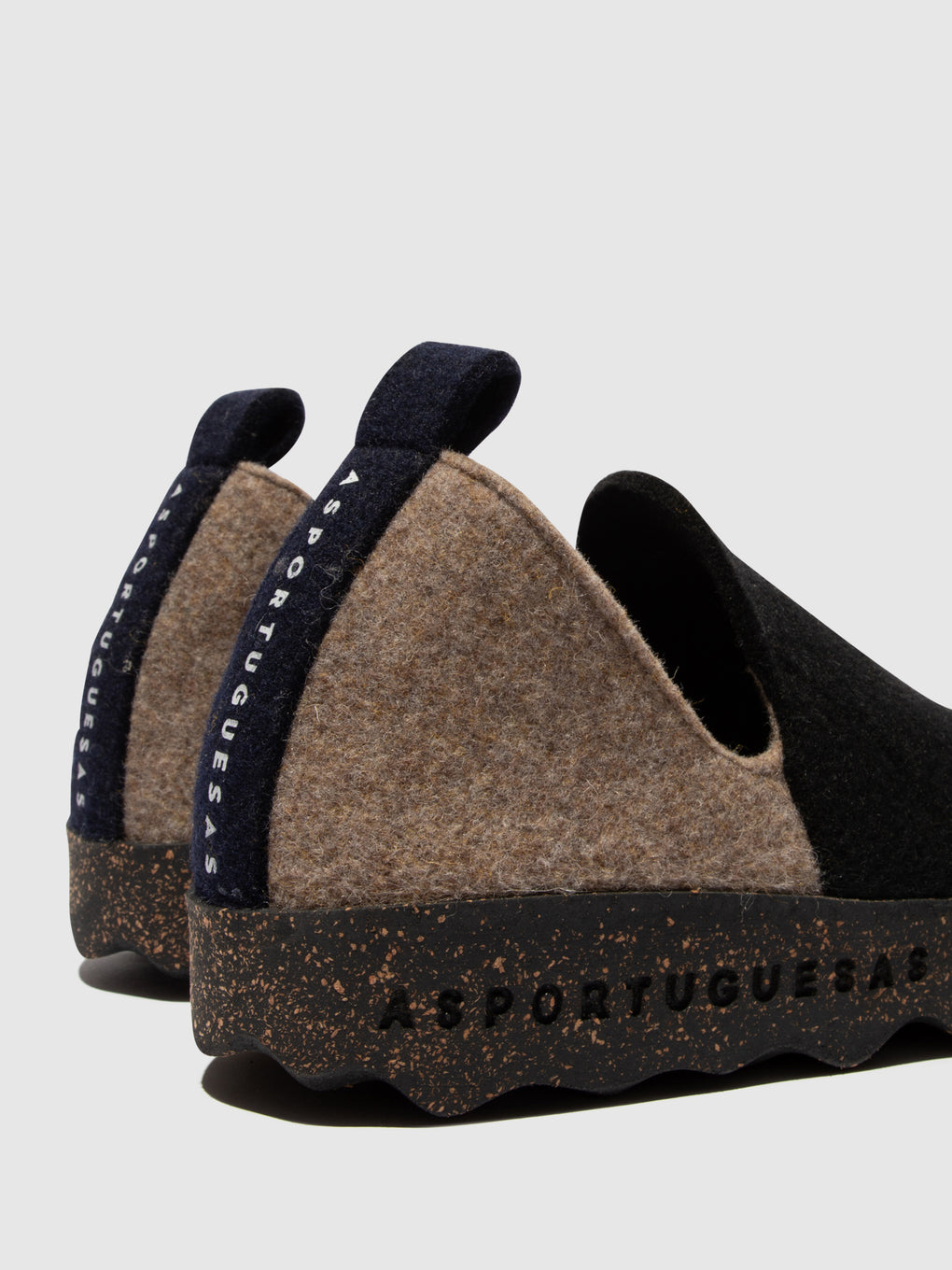 Round Toe Shoes CITY M BLACK/TAUPE