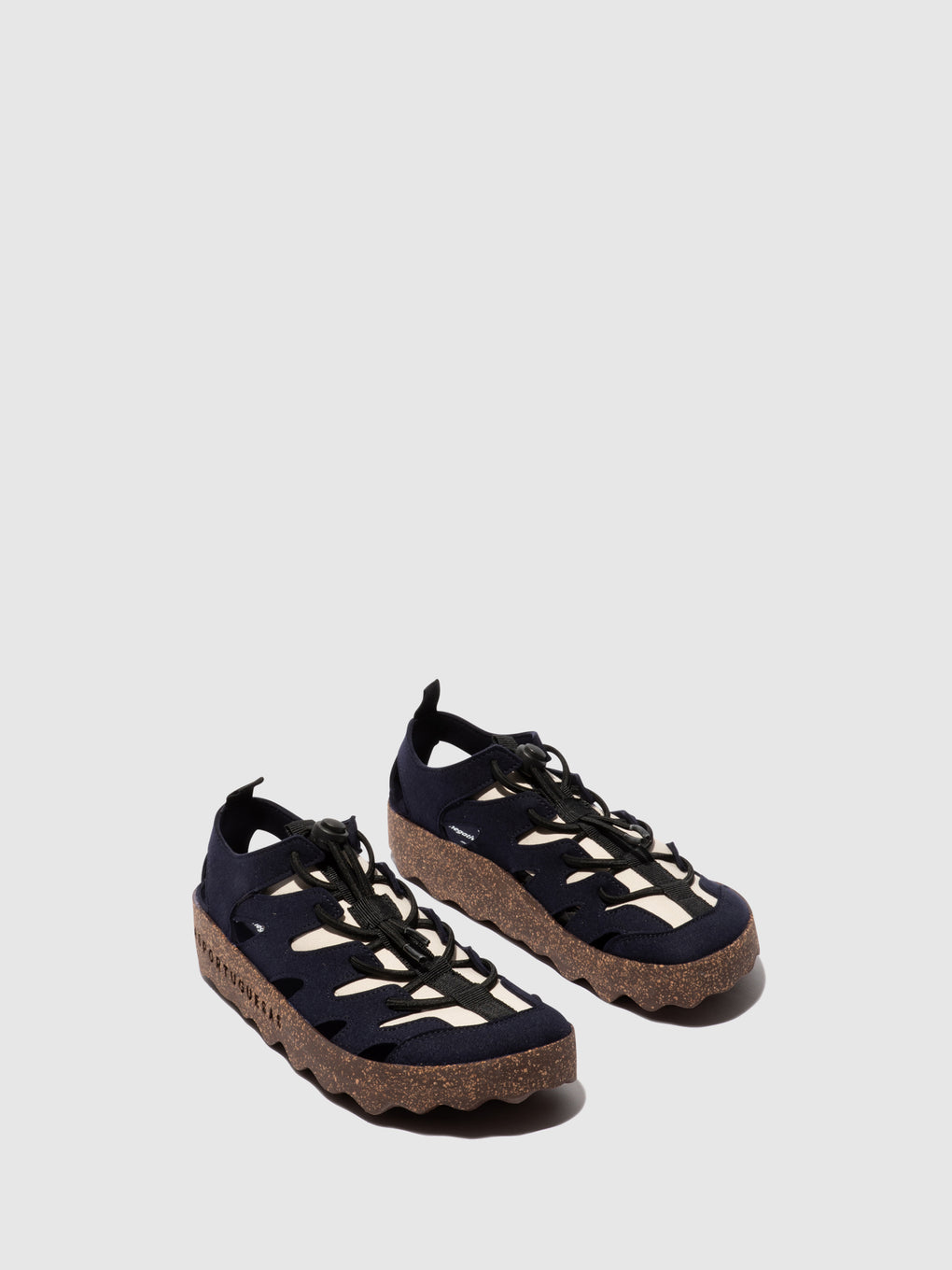 Round Toe Trainers CURE 2 NAVY