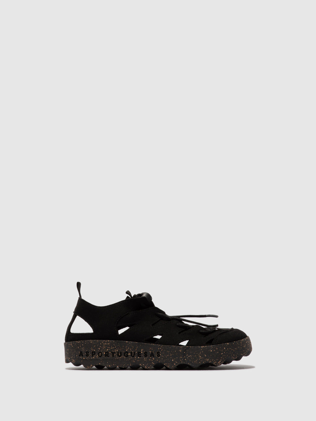 Round Toe Trainers CURE2 BLACK