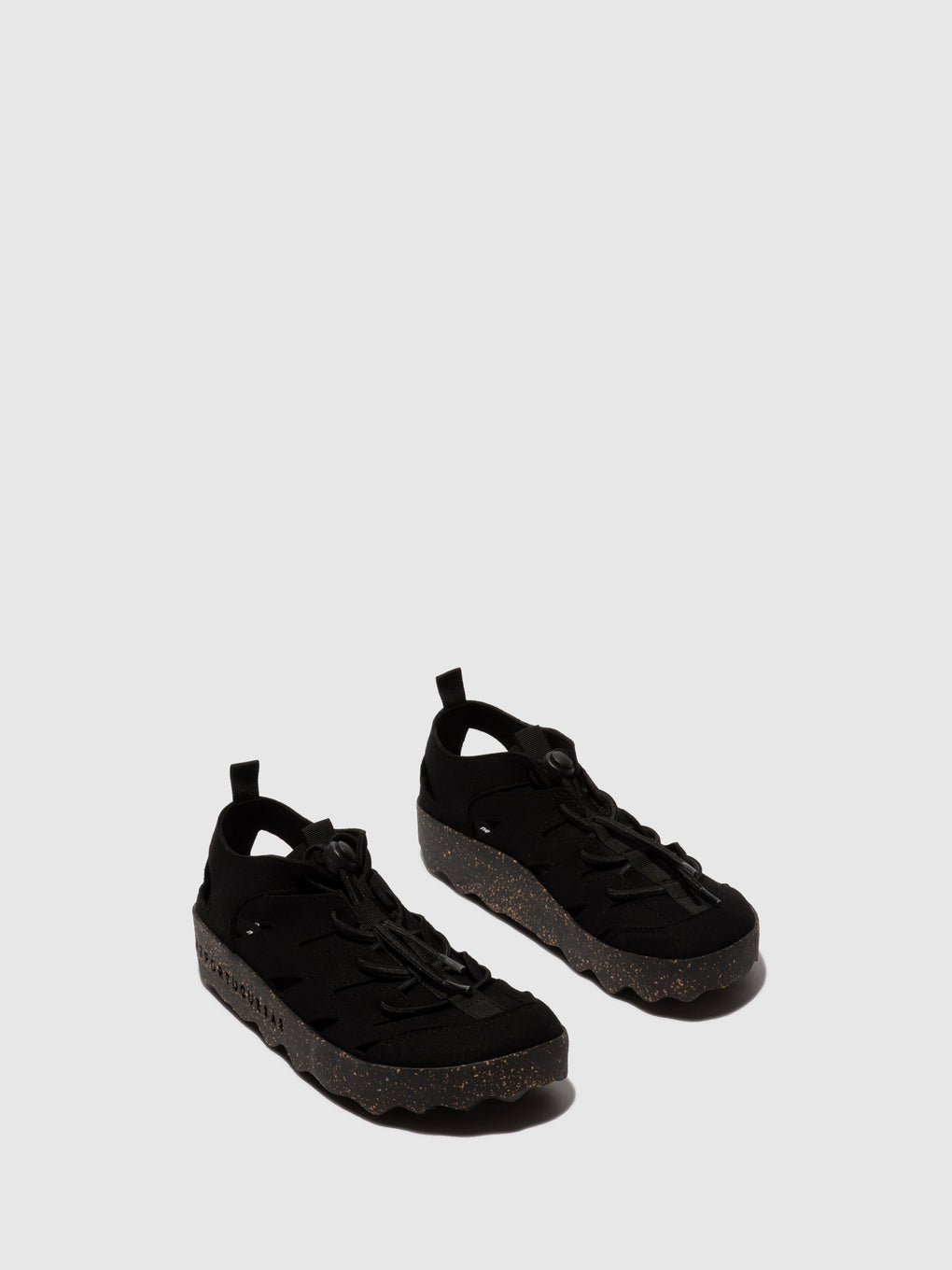 Round Toe Trainers CURE2 BLACK