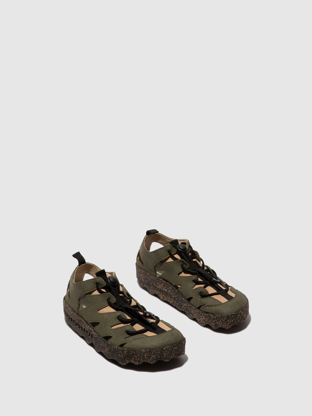Round Toe Trainers CURE2 DEEP GREEN