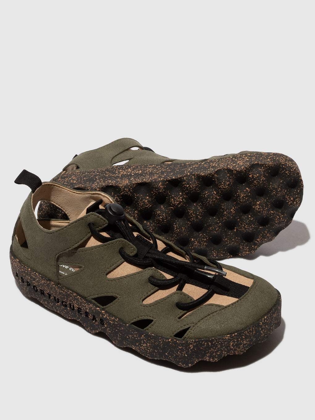 Round Toe Trainers CURE2 DEEP GREEN