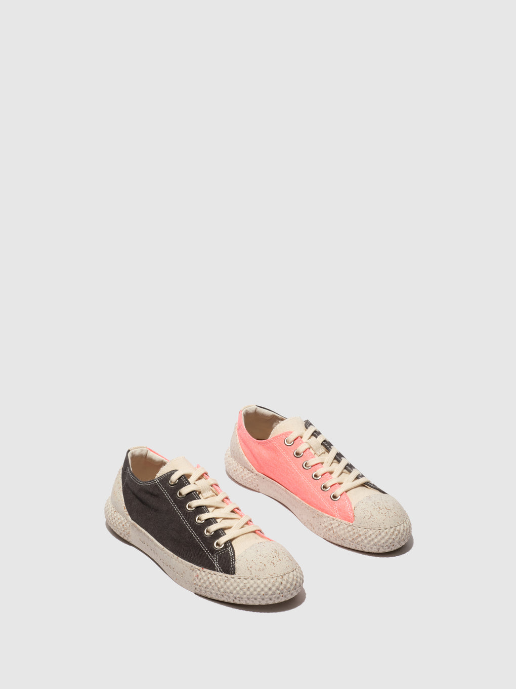 Lace-up Trainers TREE 2 BLACK/CORAL
