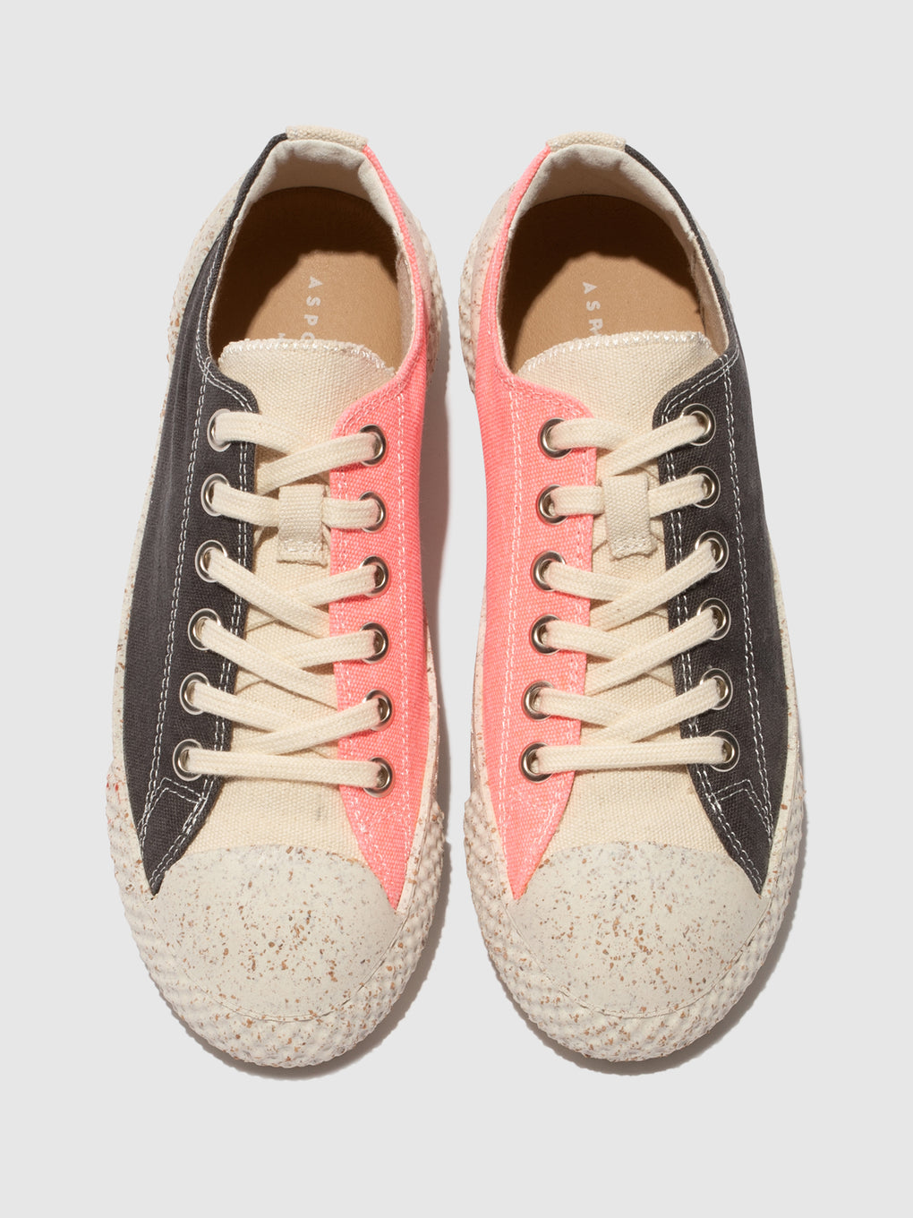 Lace-up Trainers TREE 2 BLACK/CORAL