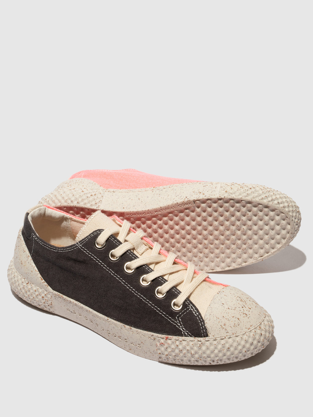 Lace-up Trainers TREE 2 BLACK/CORAL