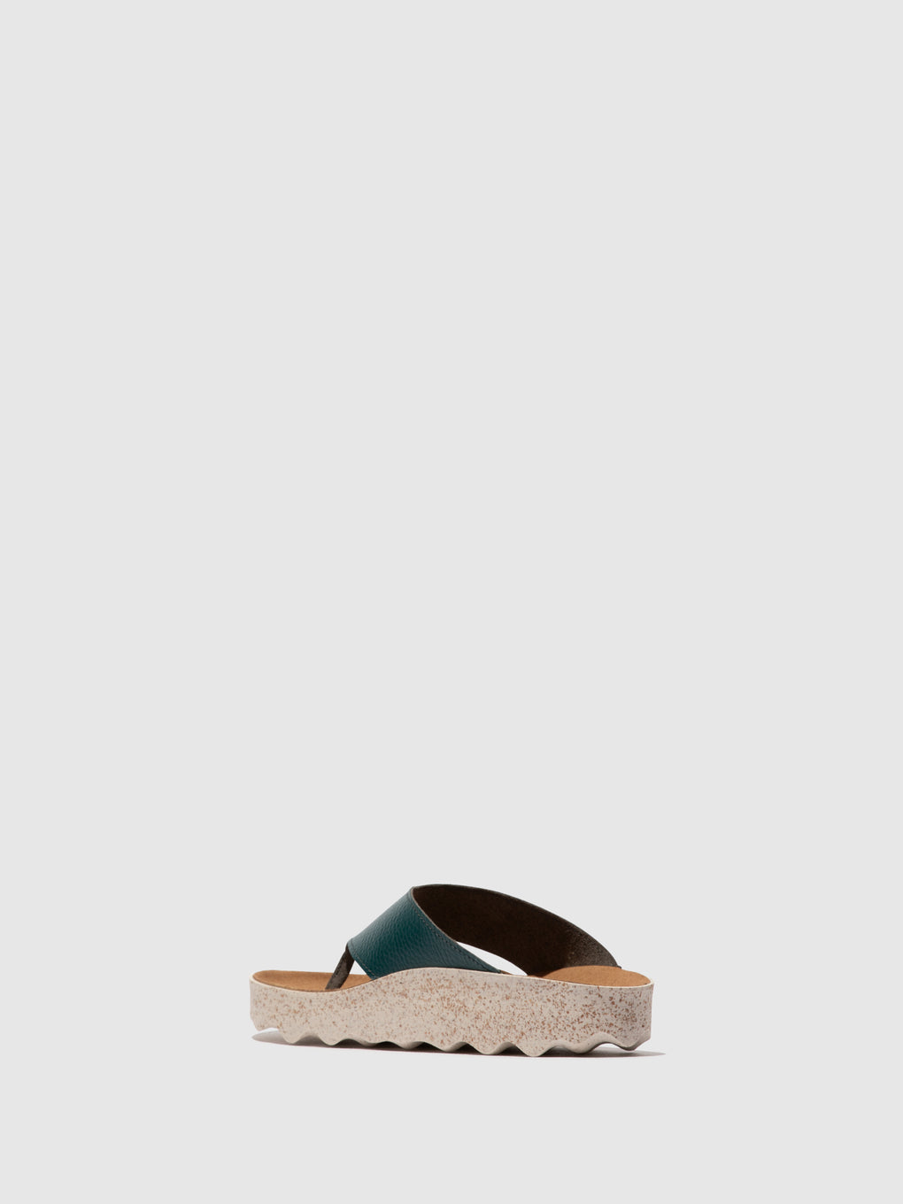 Slip-on Sandals CAMI PEACOCK GREEN