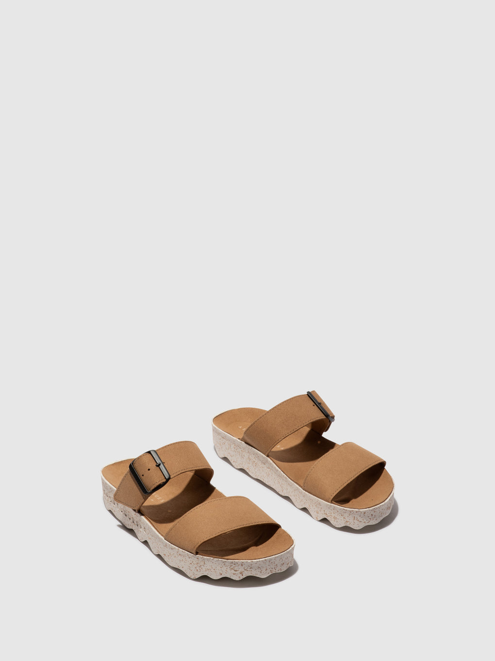 Strappy Sandals COLY Tan Suede