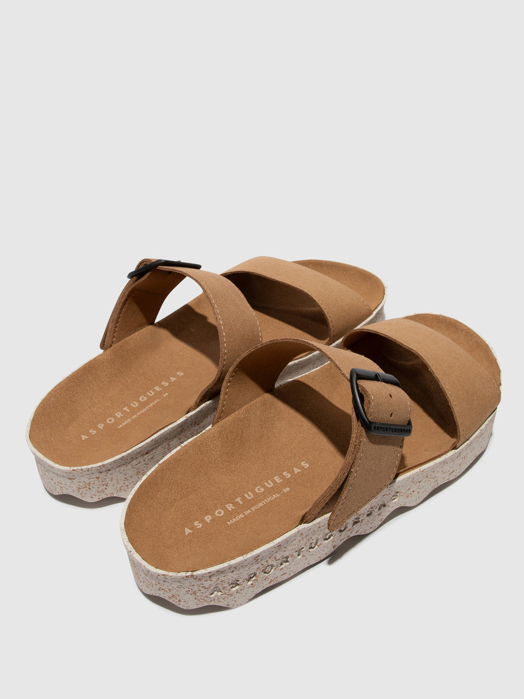 Strappy Sandals COLY Tan Suede