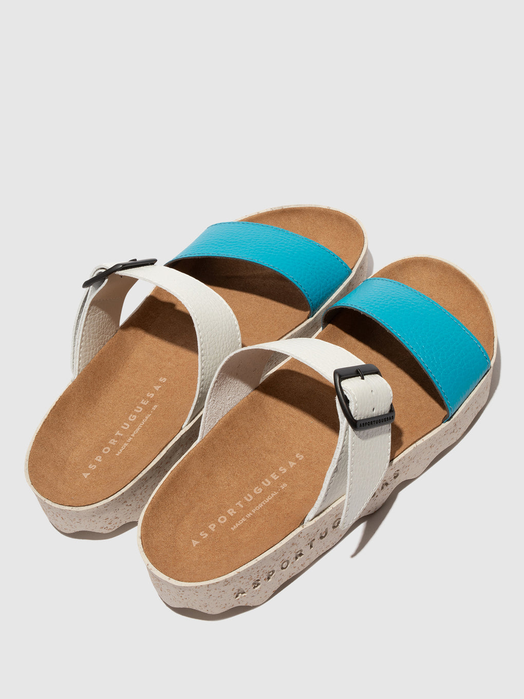 Strappy Sandals COLY TROPIC BLUE/WHITE