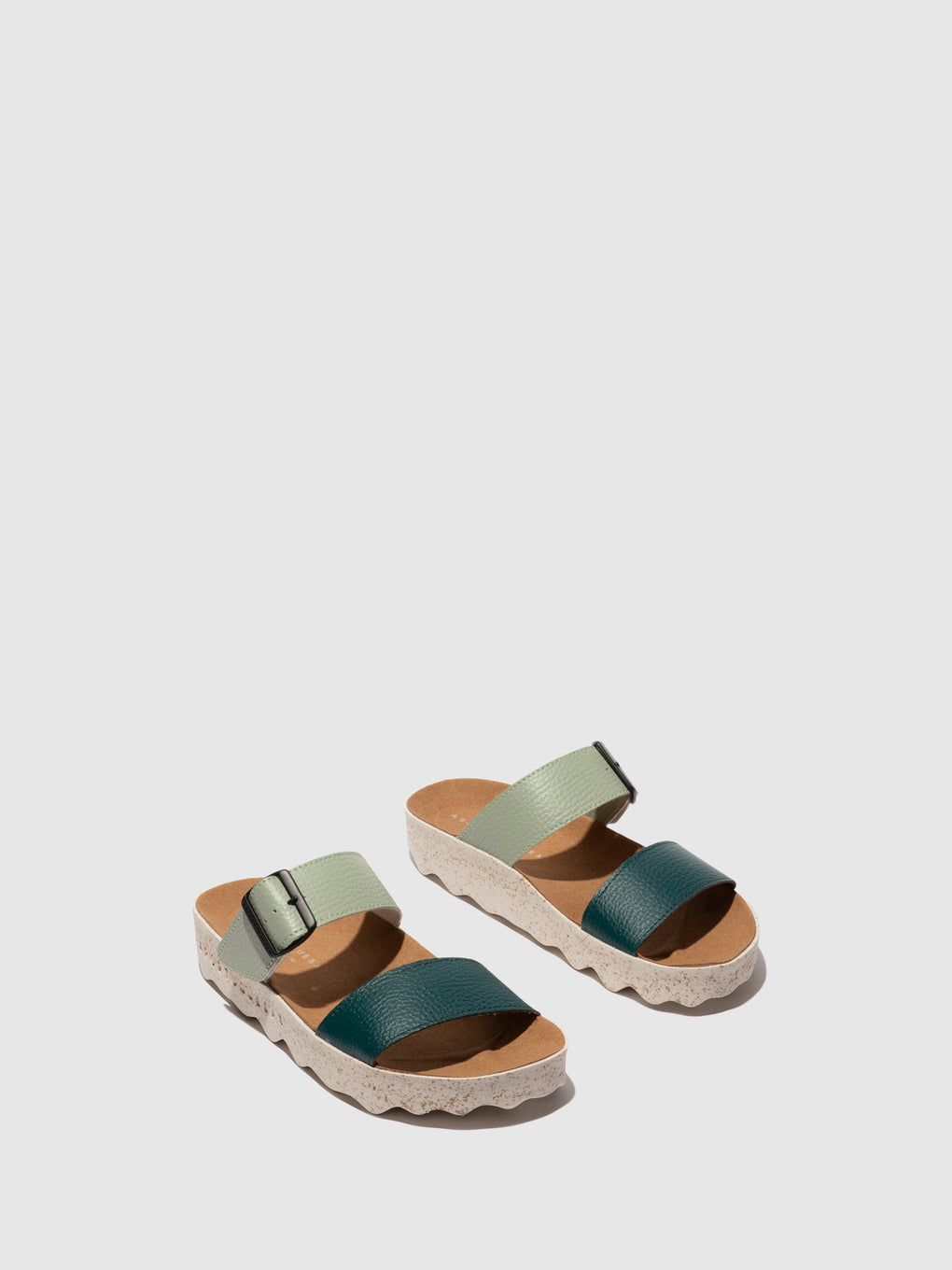 Strappy Sandals COLY PEACOCK GREEN/SAGE