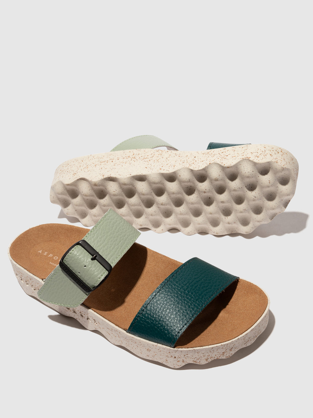 Strappy Sandals COLY PEACOCK GREEN/SAGE