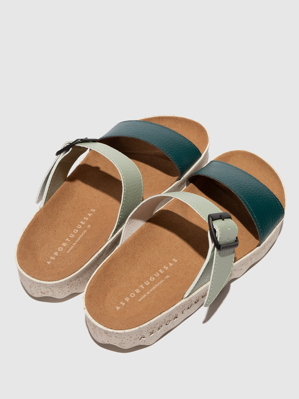 Strappy Sandals COLY PEACOCK GREEN/SAGE