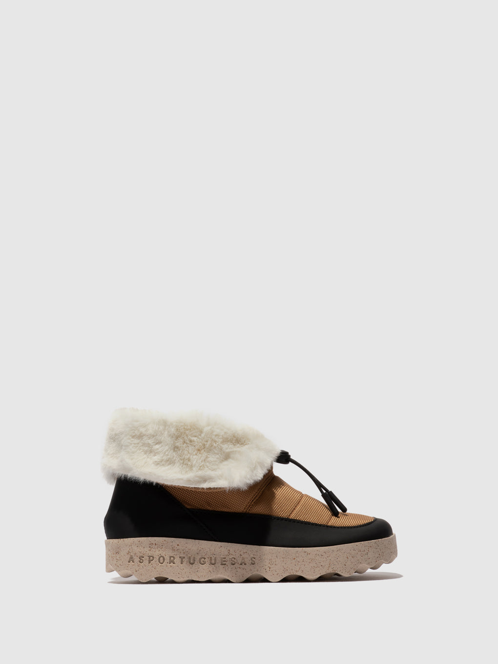 Round Toe Boots COAT BROWN