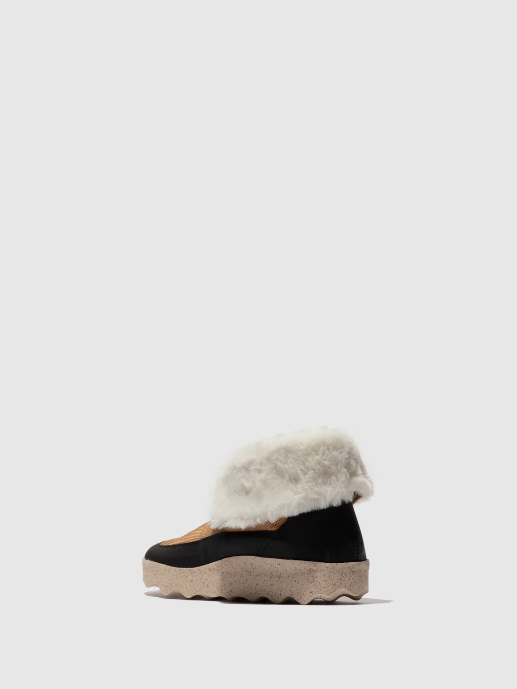 Round Toe Boots COAT BROWN