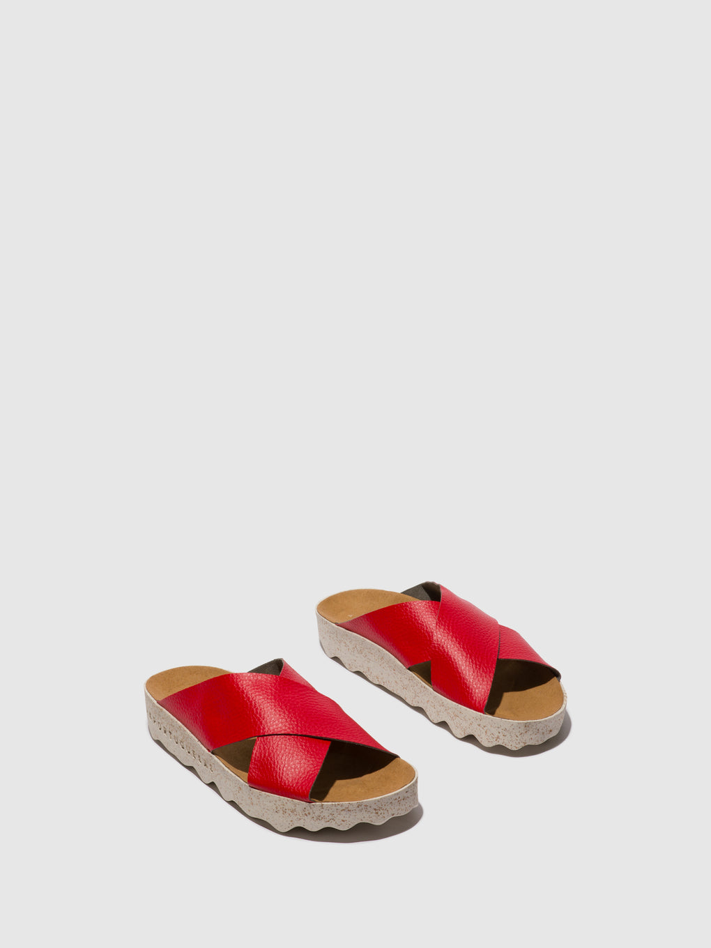 Criss-cross Sandals CROSS RED