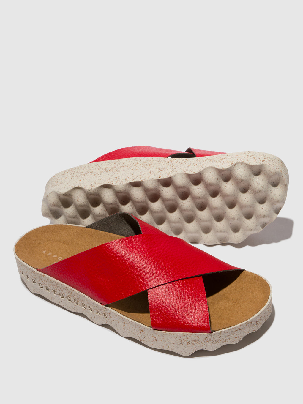 Criss-cross Sandals CROSS RED