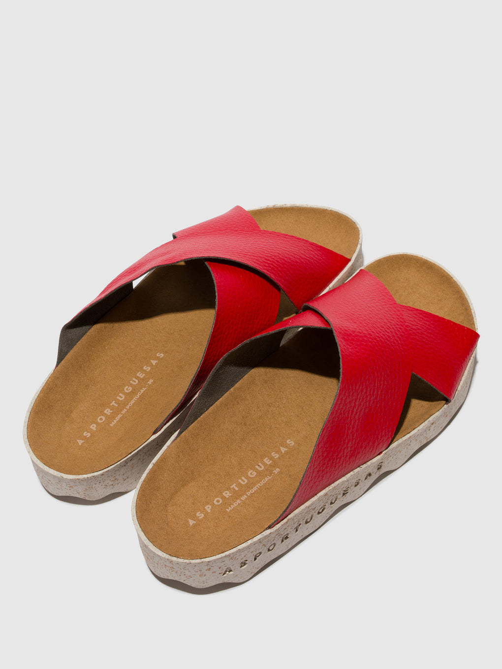 Criss-cross Sandals CROSS RED