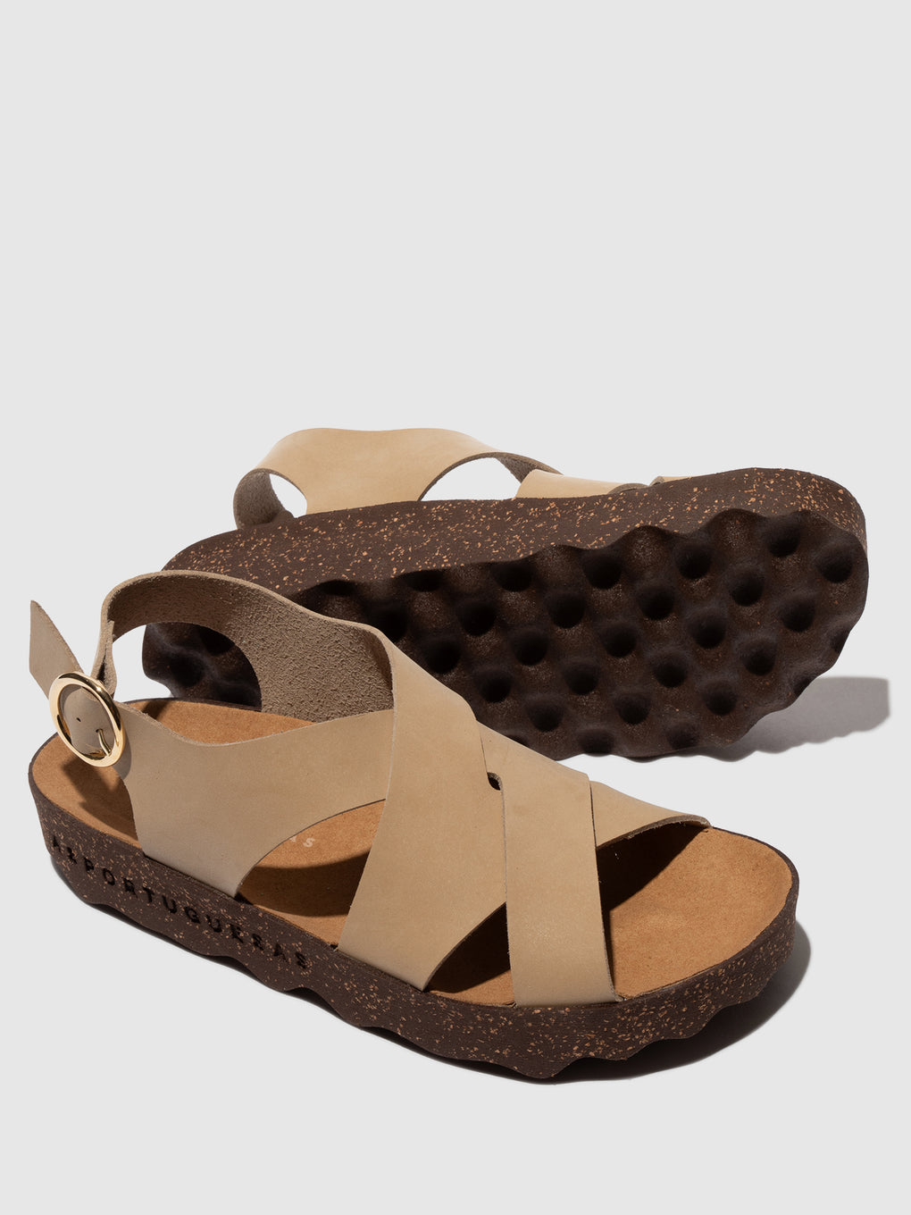 Buckle Sandals CUSK BEIGE