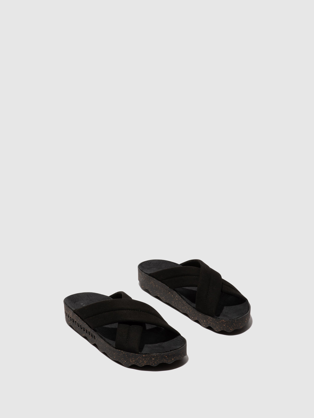 Criss-cross Sandals CURR BLACK