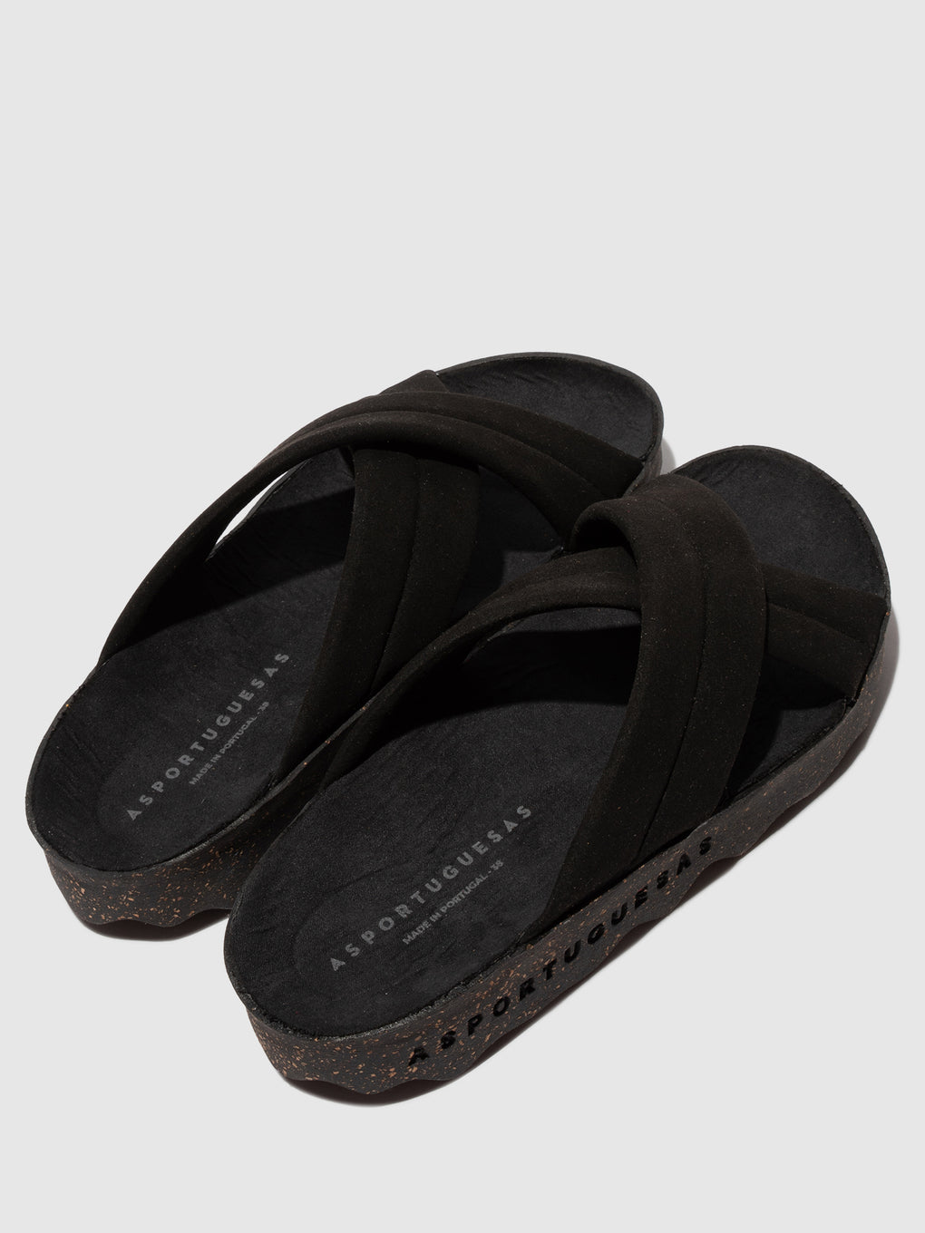 Criss-cross Sandals CURR BLACK