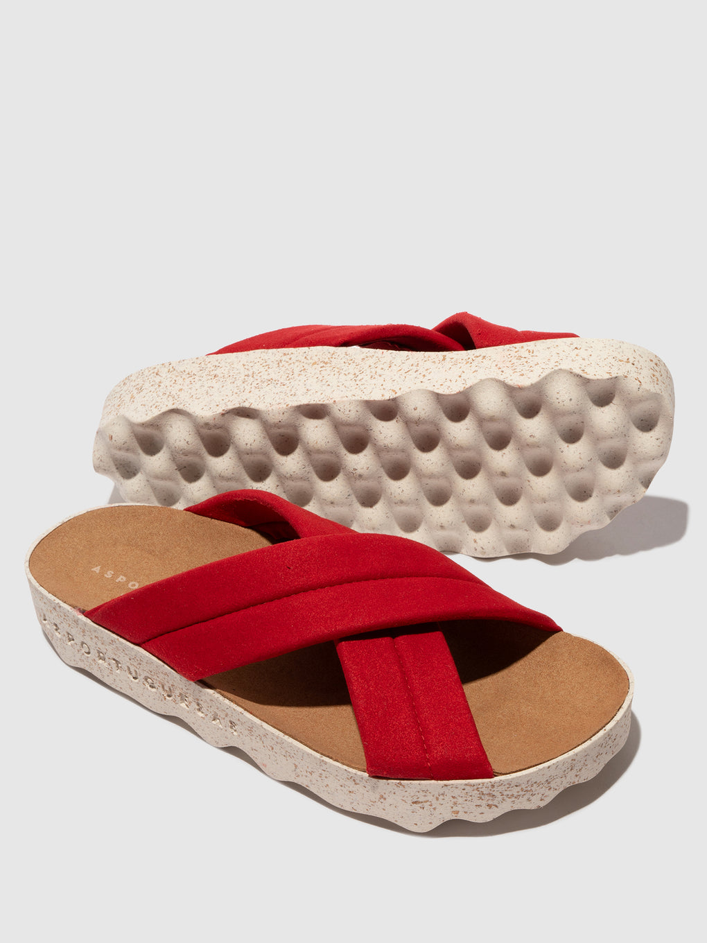 Criss-cross Sandals CURR RUBY