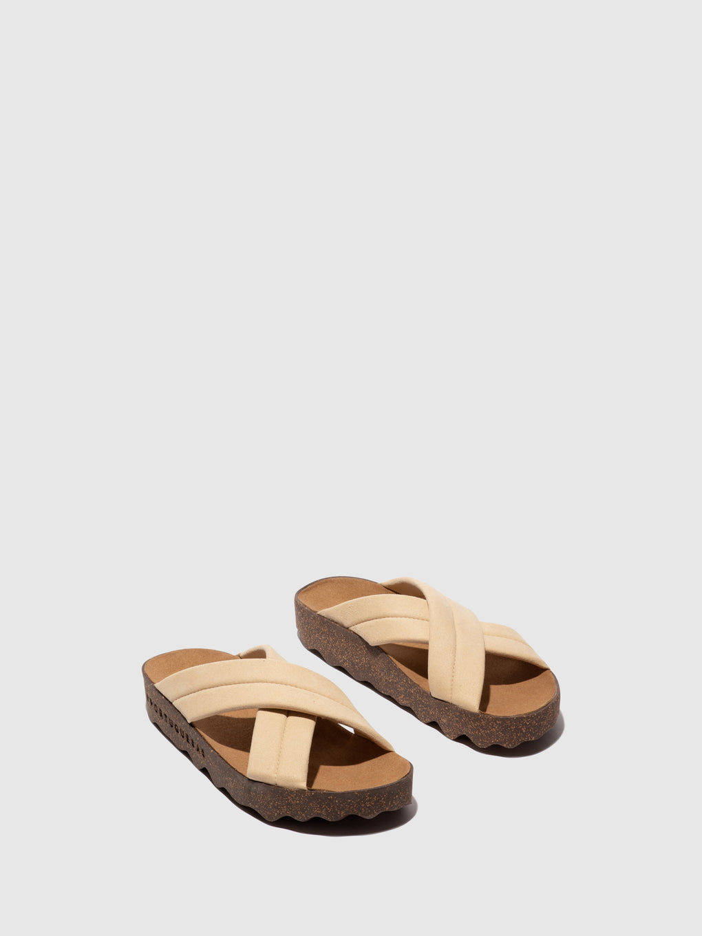 Criss-cross Sandals CURR BEIGE