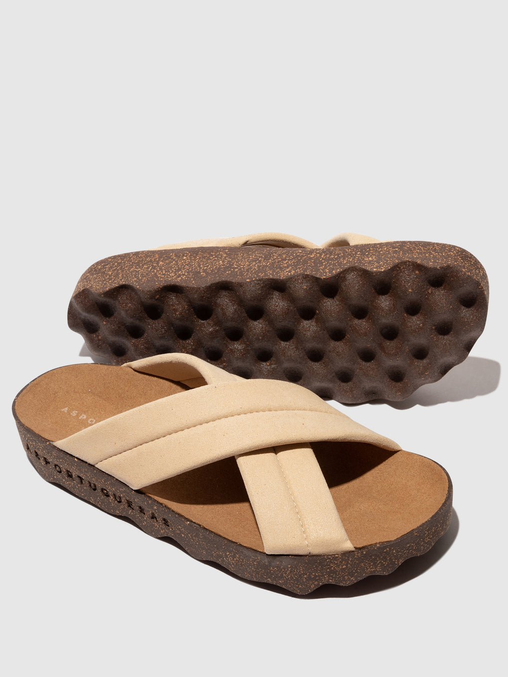 Criss-cross Sandals CURR BEIGE