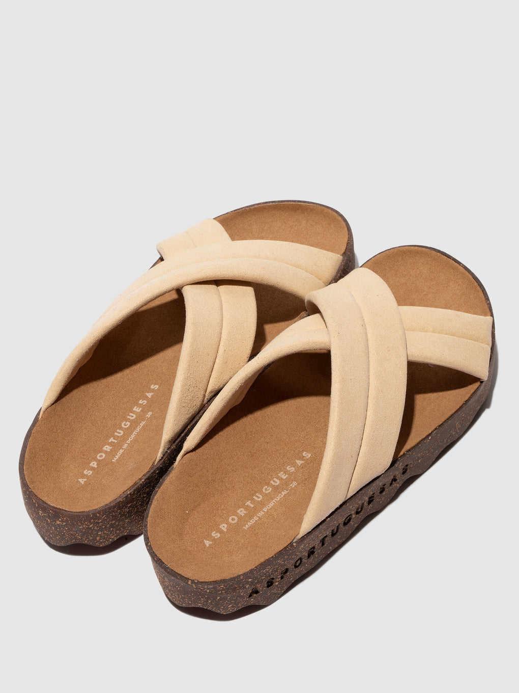 Criss-cross Sandals CURR BEIGE