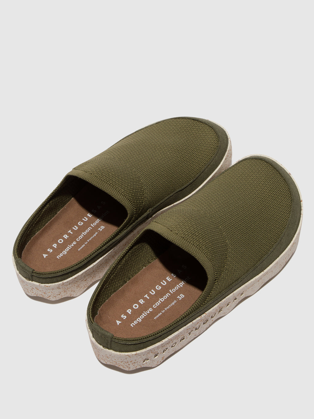 Elasticated Mules COVE OLIVE