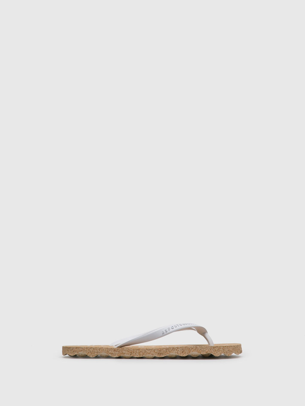 Beach Flip-Flops BASE White Rubber Strap