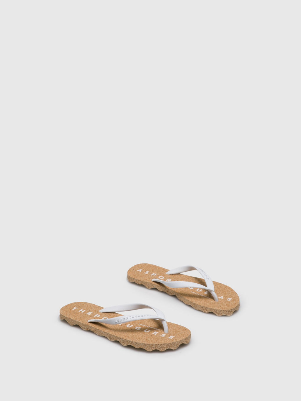 Beach Flip-Flops BASE White Rubber Strap