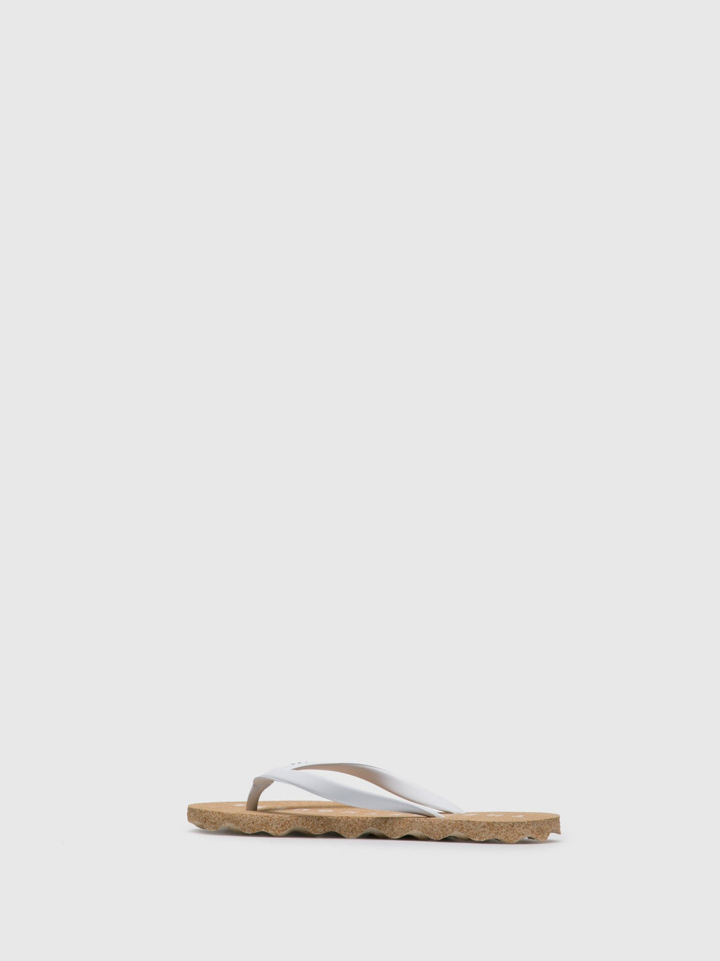 Beach Flip-Flops BASE White Rubber Strap