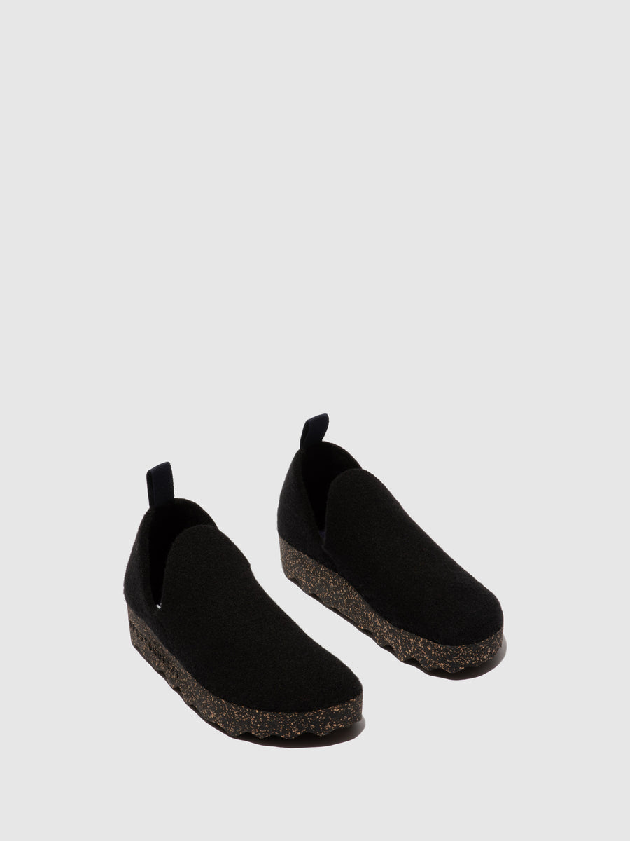Asportuguesas Fly London City Black Tweed Cork Slip On Men’s 8 Womens 10 EU 41 Slip-on Shoes CITY Black – ASPORTUGUESAS main image 4