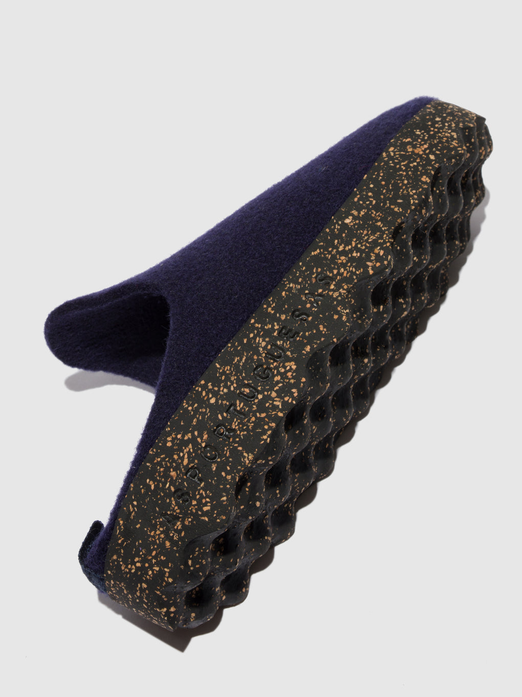 Round Toe Mules COME Navy