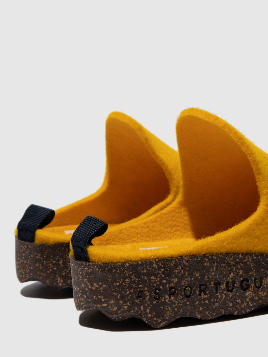 Round Toe Mules COME Yellow