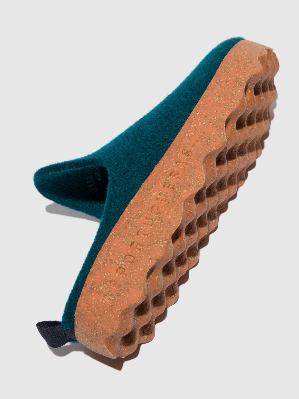 Round Toe Mules COME PEACOCK BLUE