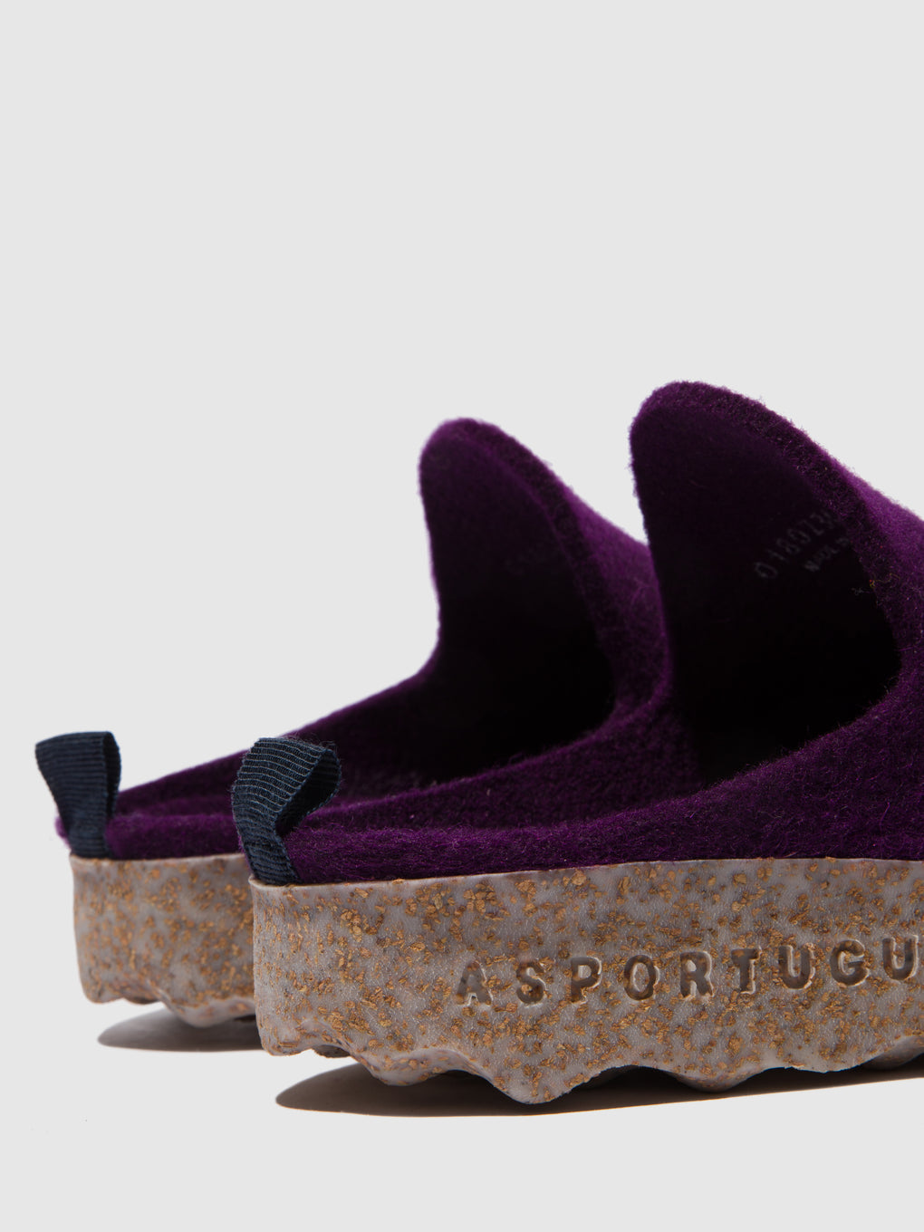 Round Toe Mules COME DARK PURPLE