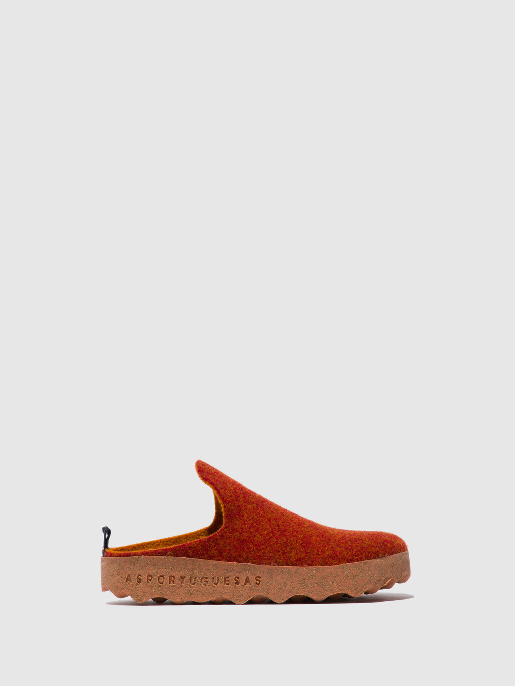 Round Toe Mules COME RED ORANGE