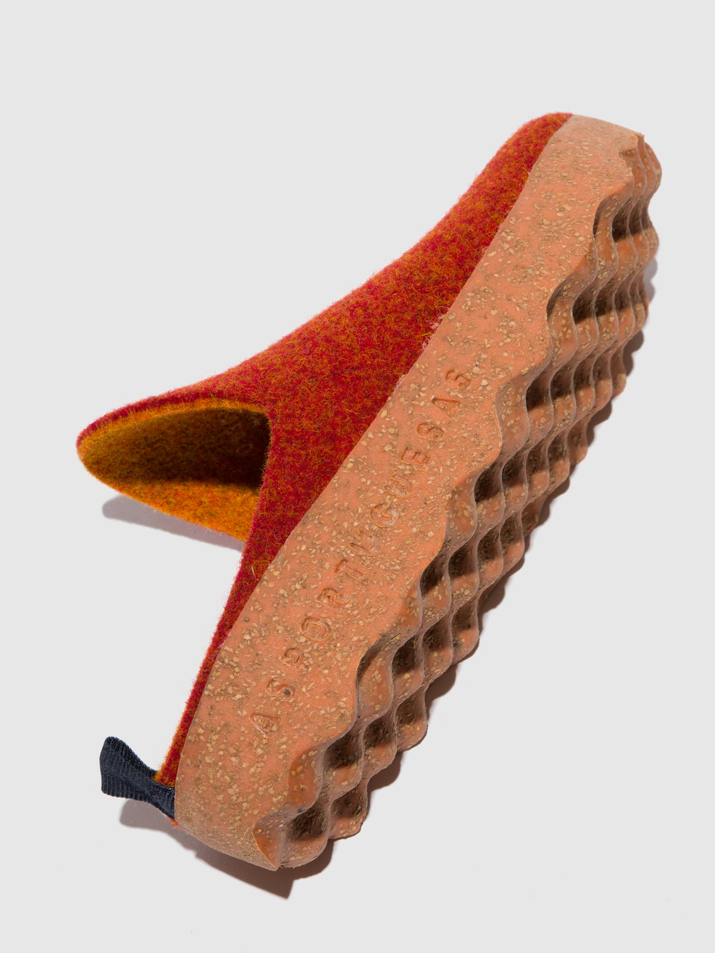 Round Toe Mules COME RED ORANGE