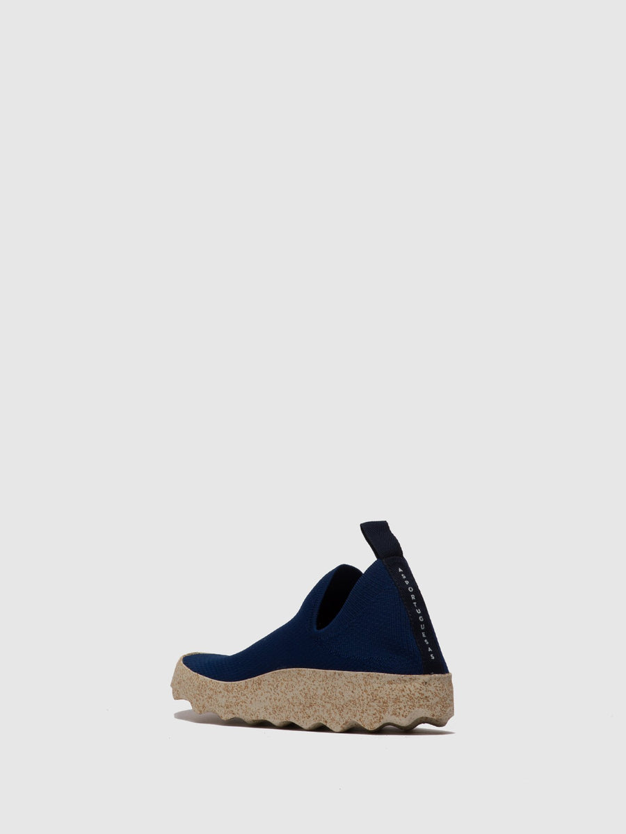 ASPORTUGUESAS Care Navy - Scarpe Donna In Tela - Colore Blu Navy - Tacco Piatto, Calzata Normale - 4