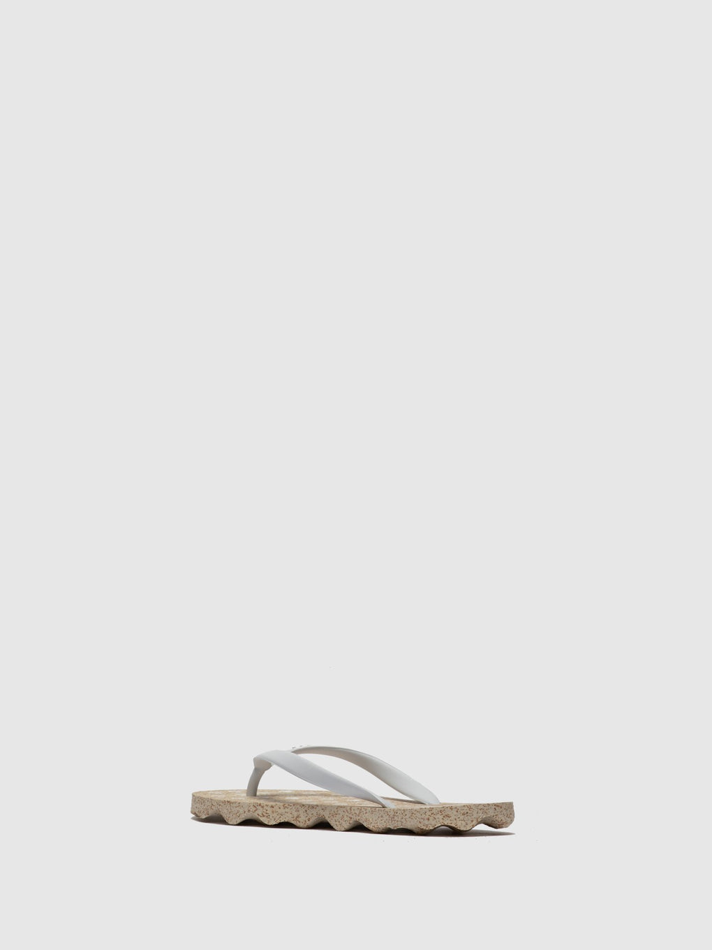 Beach Flip-Flops TURTLE White Rubber Strap