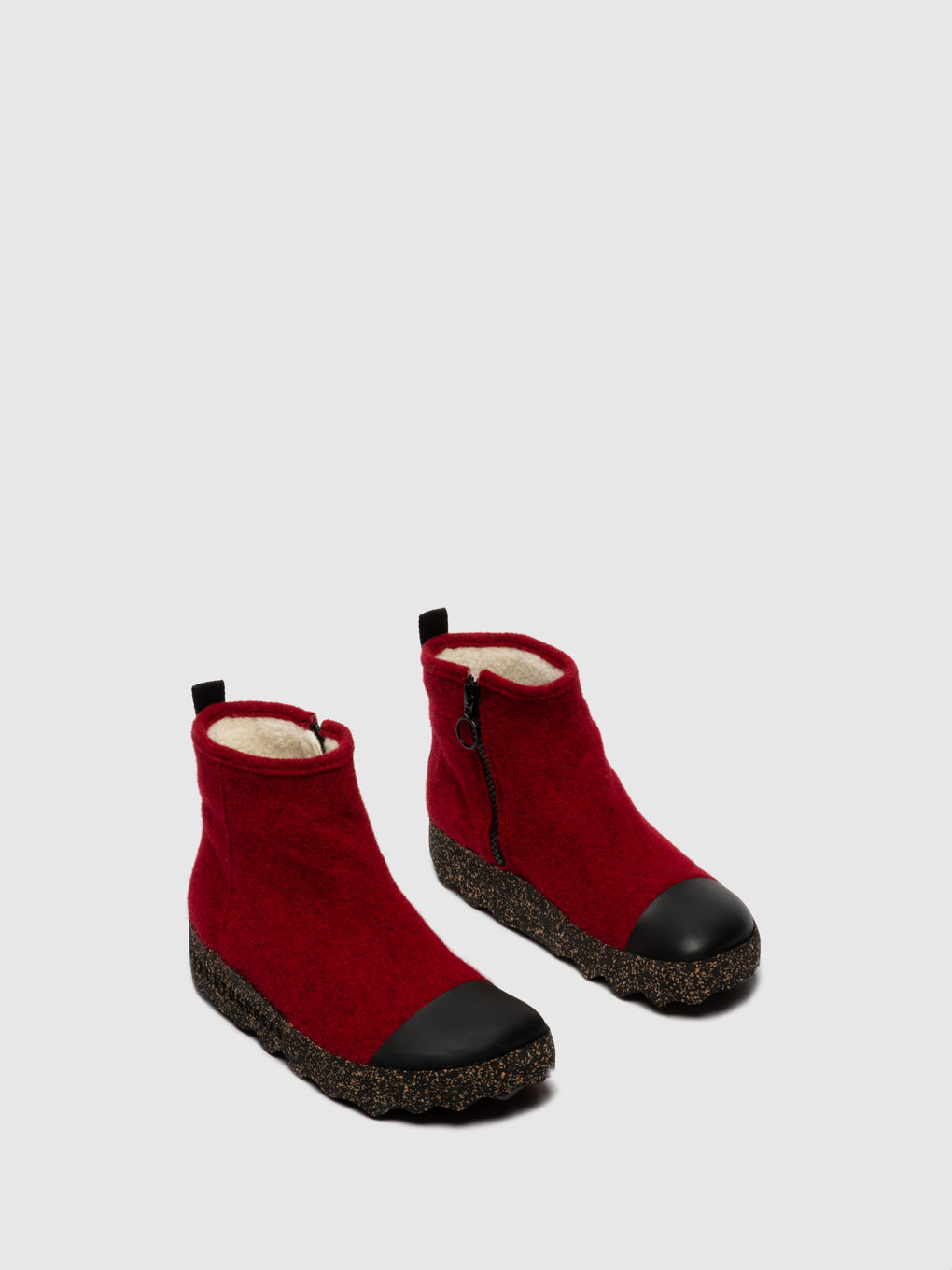 Zip Up Boots COSY Berry