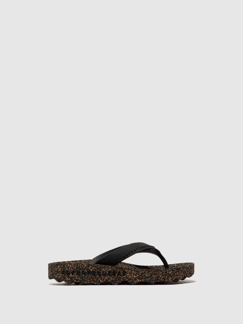 Casual Flip-Flops FEEL Black Rubber Strap