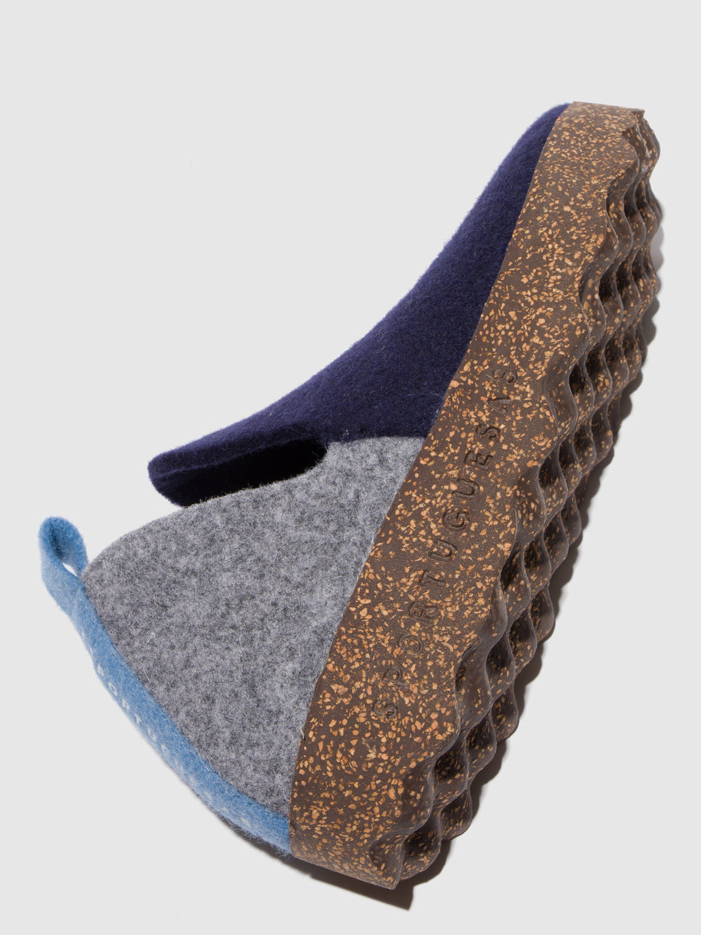 Round Toe Shoes CITY GREY BLUE