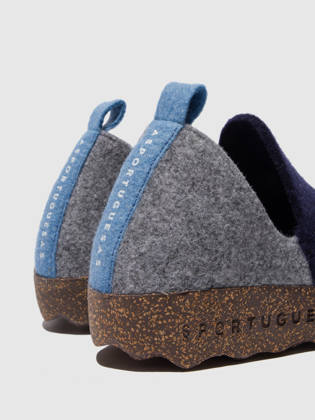 Round Toe Shoes CITY GREY BLUE