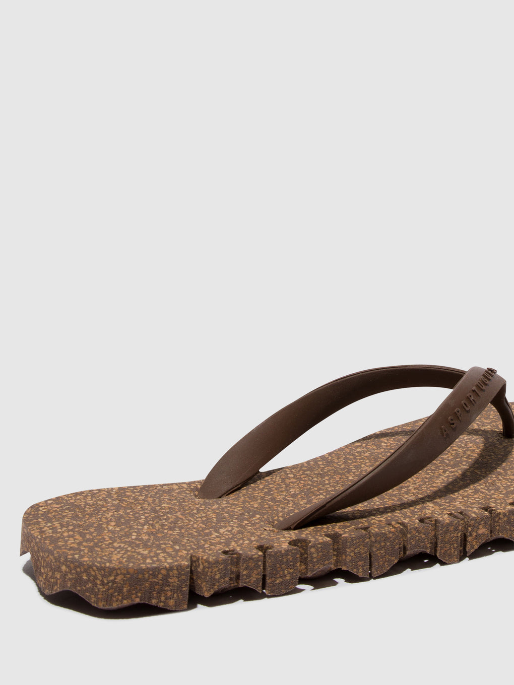 Beach Flip-Flops BUMPY Brown & brown strap