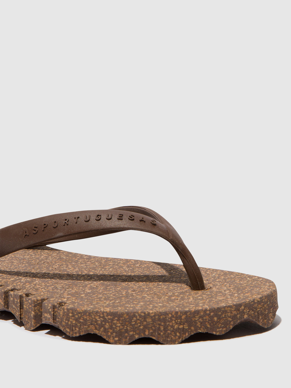 Beach Flip-Flops BUMPY Brown & brown strap