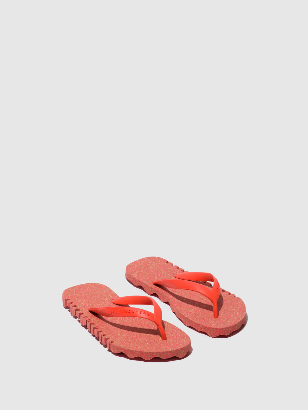 Beach Flip-Flops BUMPY Red & red strap