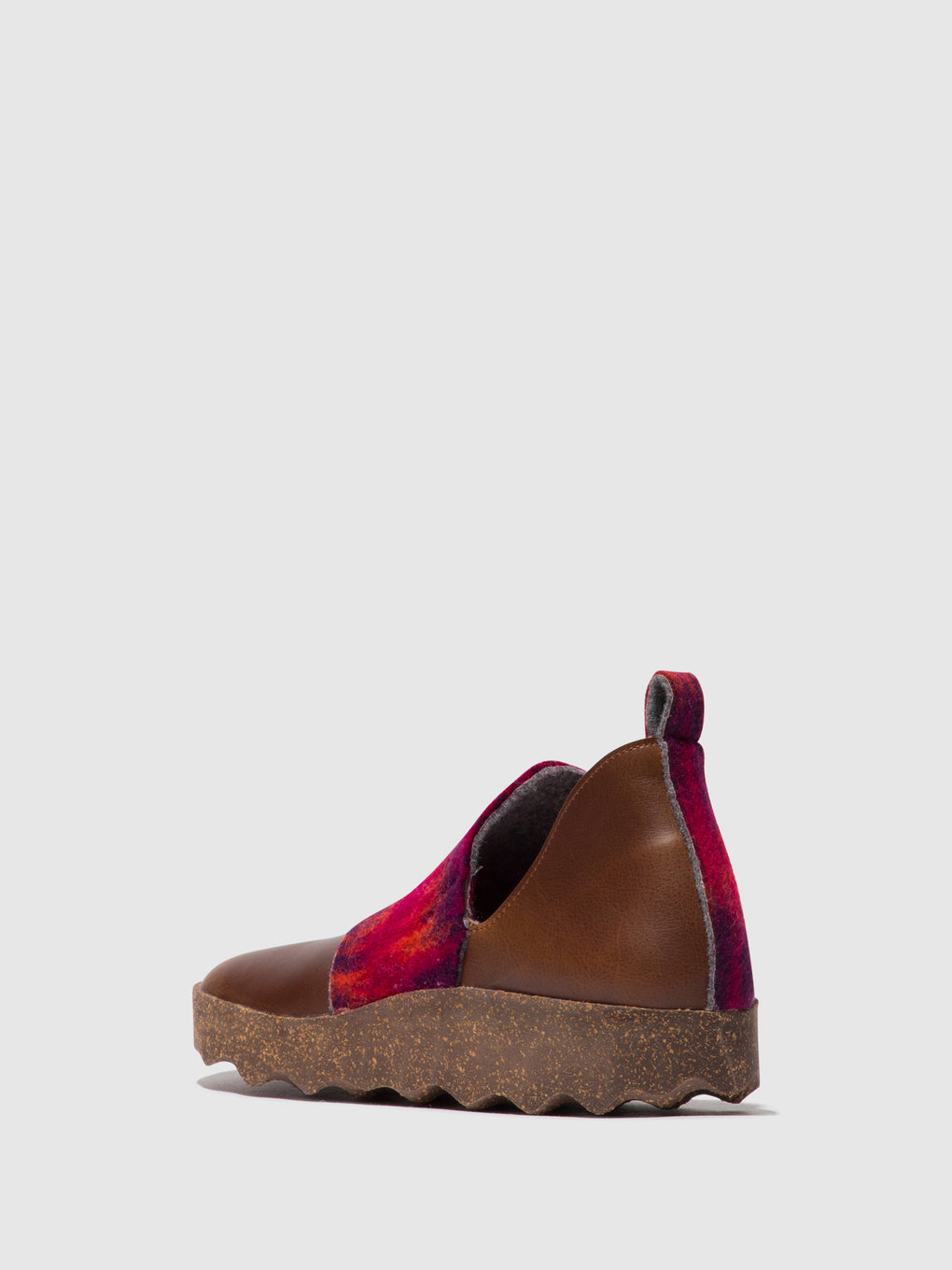 Round Toe Shoes CITY BROWN/PINK