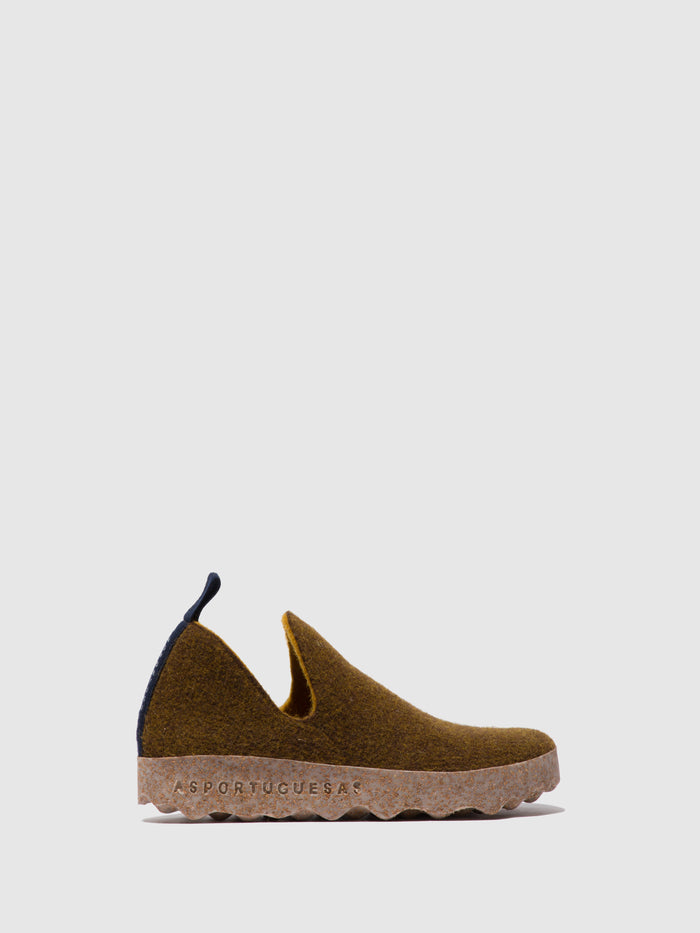 asportuguesas Round Toe Shoes CITY L CARAMEL FELT